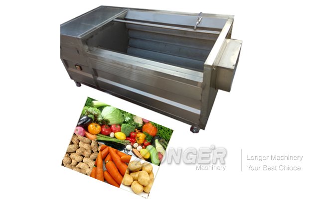 Small Brush Roller Washing Machine For Fruit,Vegetable and Peanut