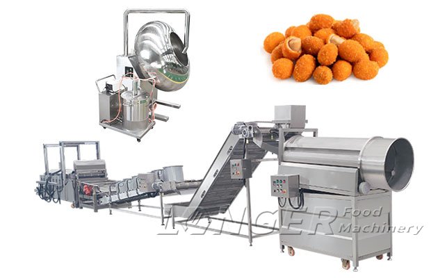 Industrial Coated Peanut Frying Line for Sale