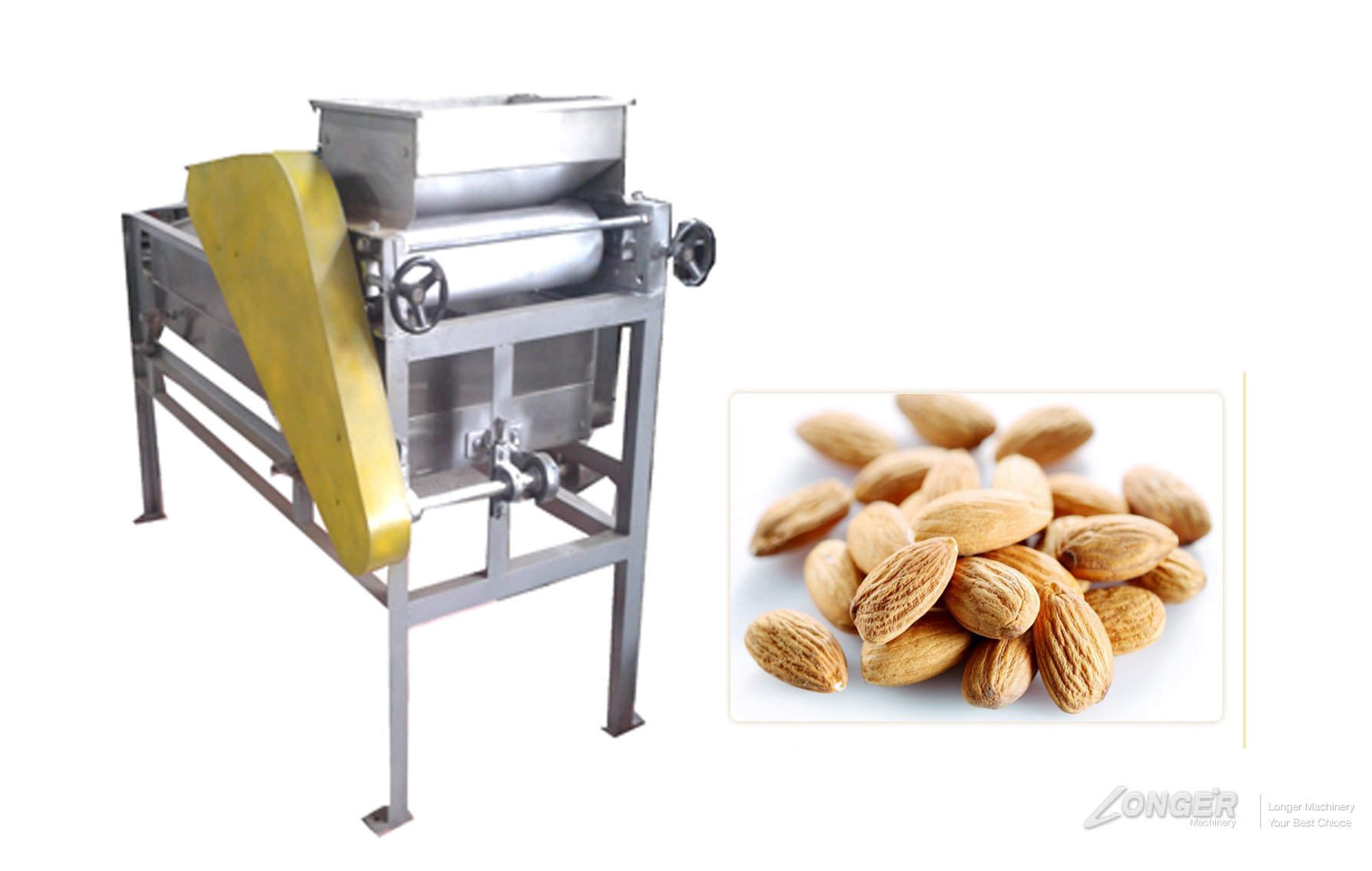 ThreeStage Almond Shelling Machine PriceAlmond Cracking Machine Price