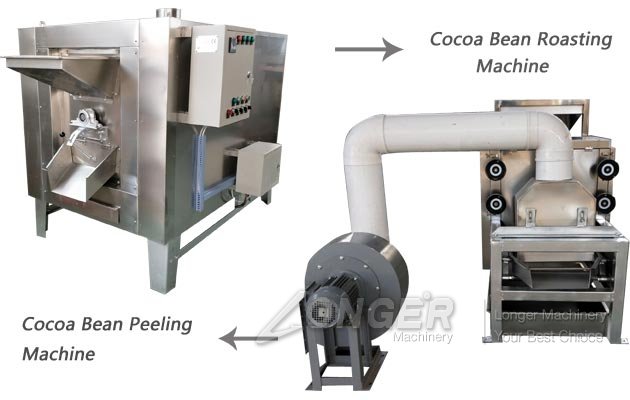 Cocoa Roasting Peeling Machine