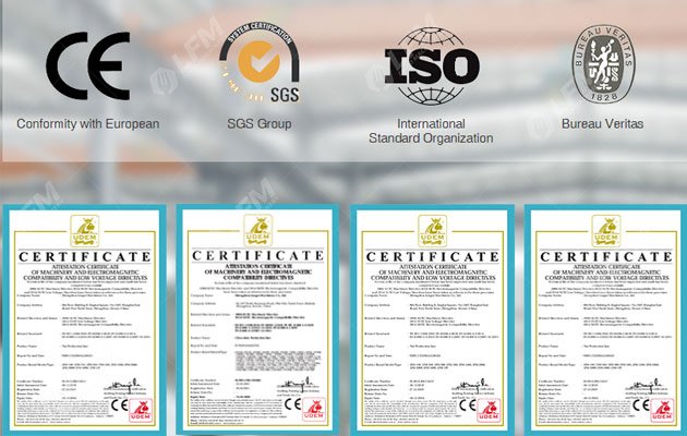 Certifications of Longer Food Machinery