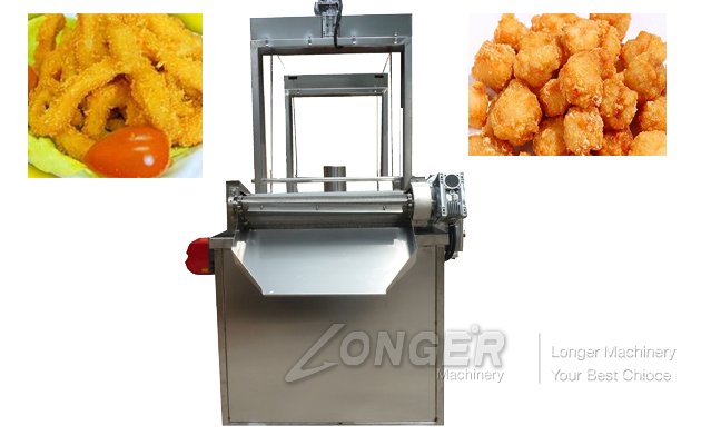 Continuous Chin-Chin Snacks Deep Fryer Machine 