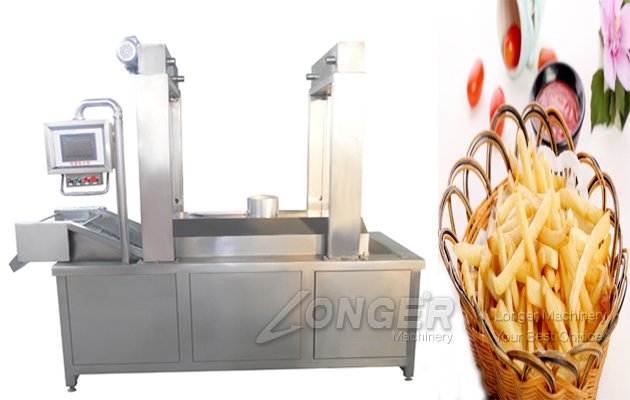 Gas Heating Nuts Frying Machine with Continuous Belt Type