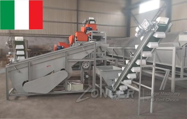 Hazelnut Shelling Machine Italy