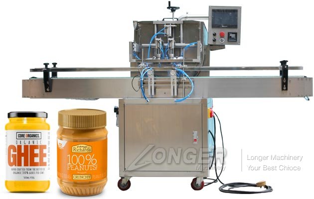 Automatic Peanut Butter and Ghee Jar Filling Machine Manufacturer