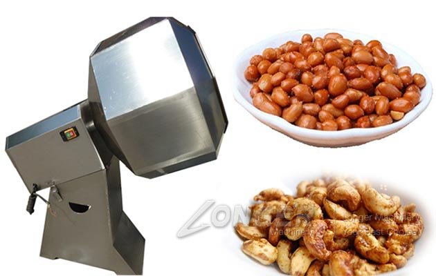 Fried Peanut Cashew Nut Seasoning Flavouring Machine Octagonal Shape