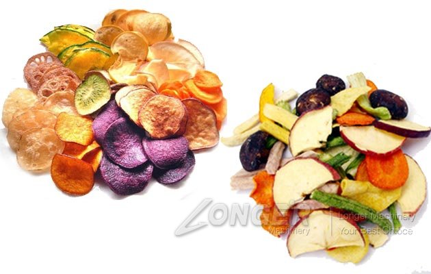 vacuum fried fruit and vegetable chips