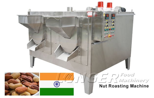 Two-drum Nut Roasting Machine Shipped to India